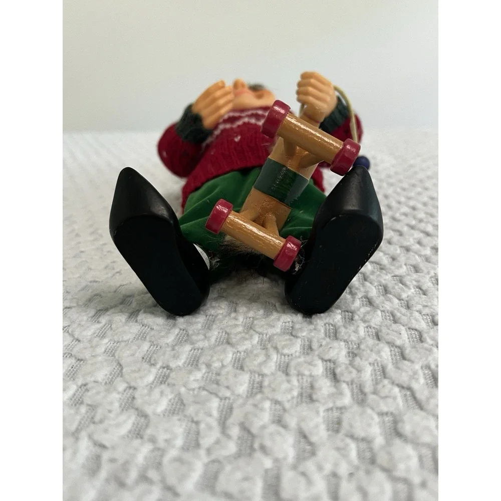 Karen Didion Style Celebrate It Darling Elves Elf With Pull Toy Horse Christmas